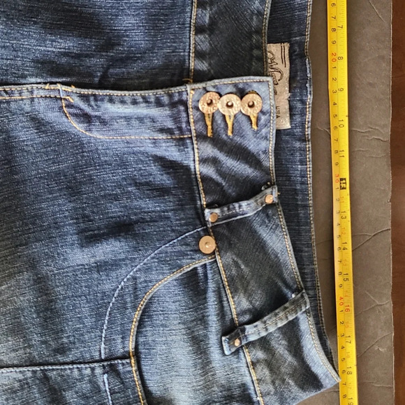 Vintage Mecca Femme  jeans womens sz.14 W embellished pockets (N1) - Picture 9 of 16